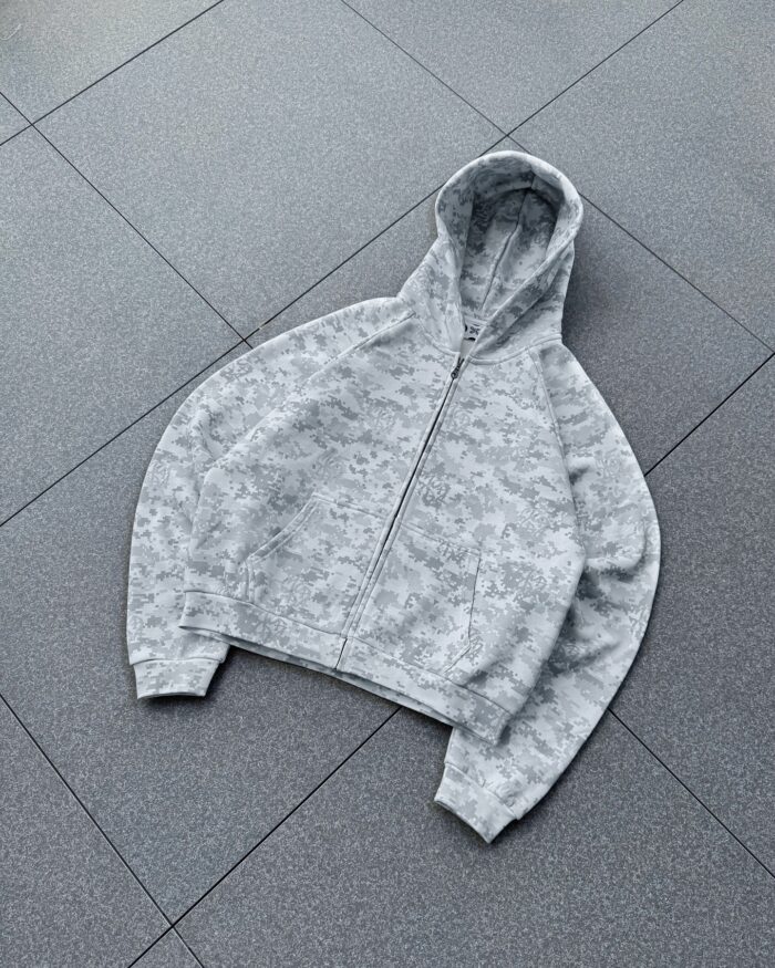 Mertra Glitch Hood (Light Gray) - Image 1