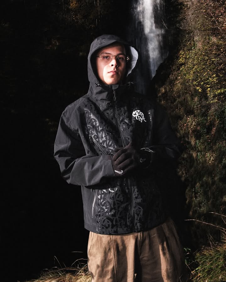 Mertra Monogram Shell Jacket (BLACK)