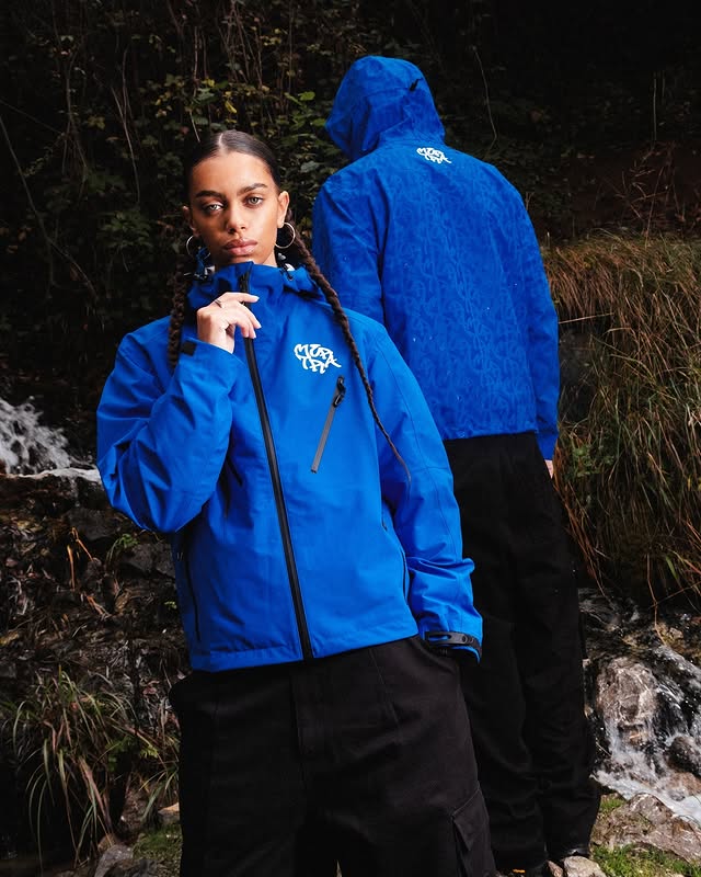 Mertra Monogram Shell Jacket (Blue)