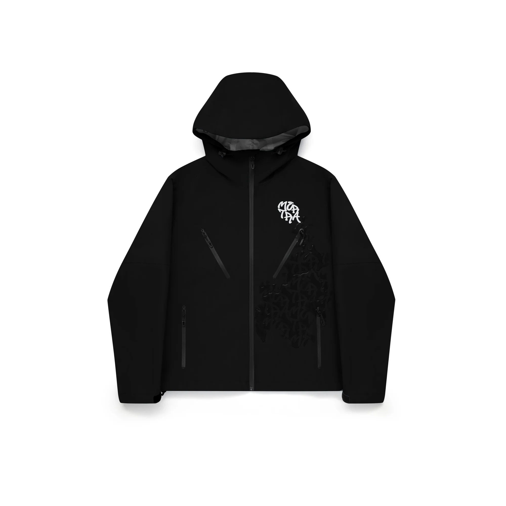 Monogram Shell Jacket (Black) 1 Mertra Monogram Shell Jacket (BLACK)