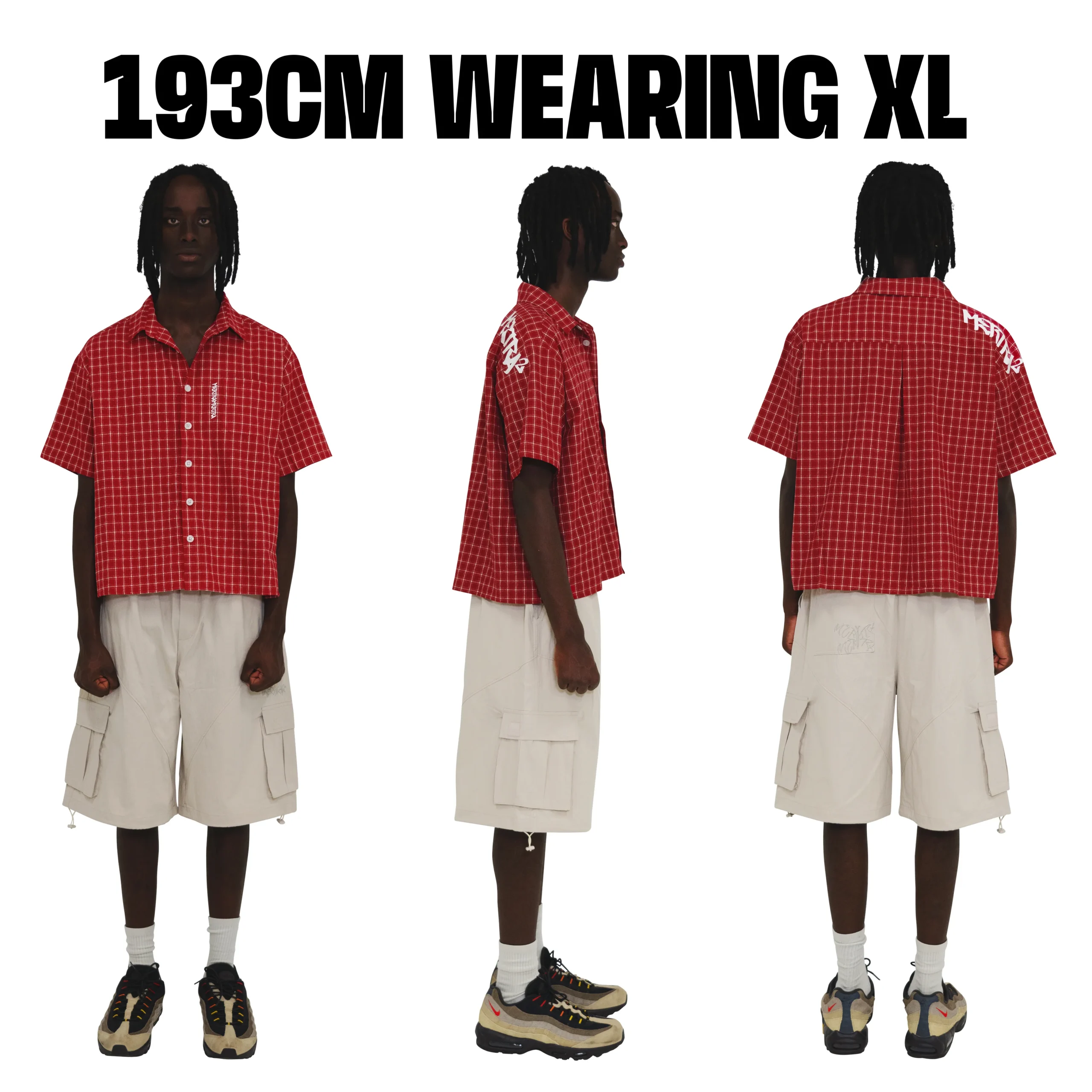 SIZEREFERENCESSTONEBAGGIES2 Mertra Baggy Shorts (Stone)