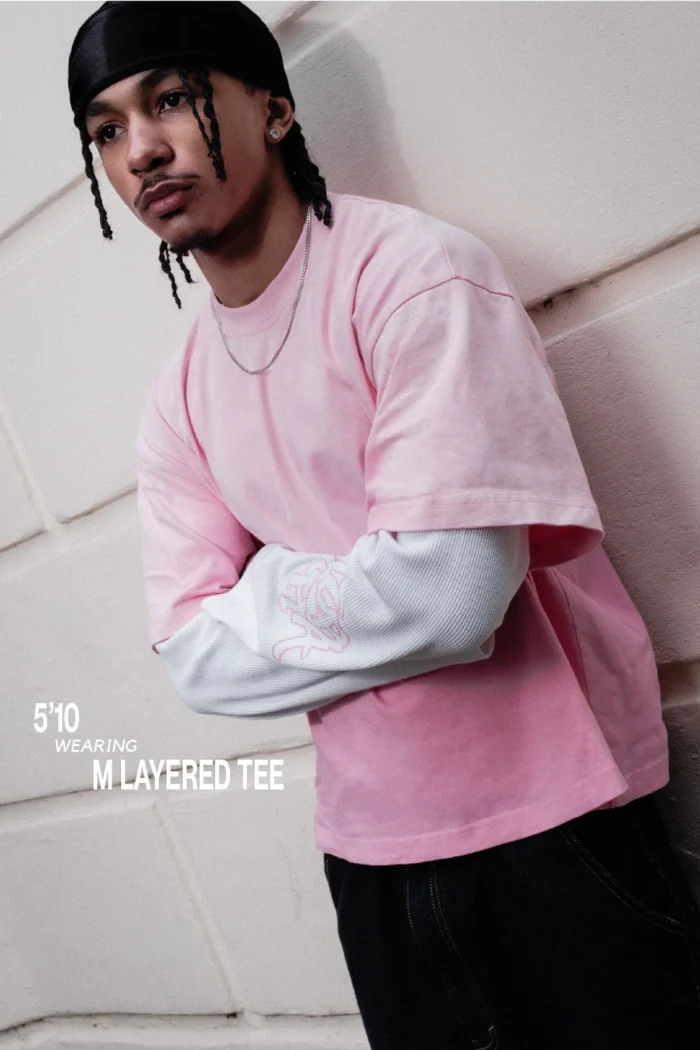 Layered Tee (pink)