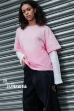 Layered Tee (pink)