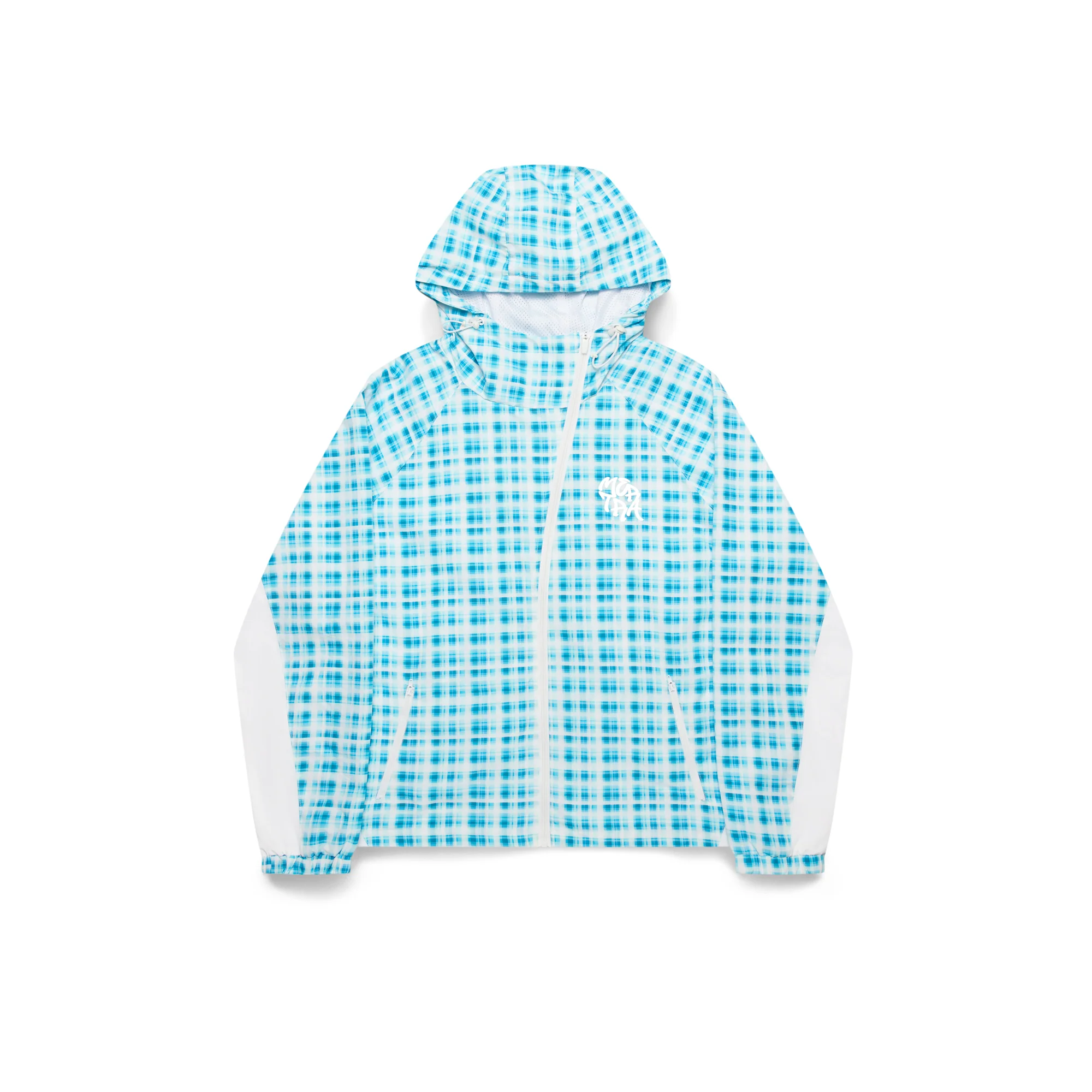 asymplaid4 Mertra Asymmetrical Plaid Softshell Jacket