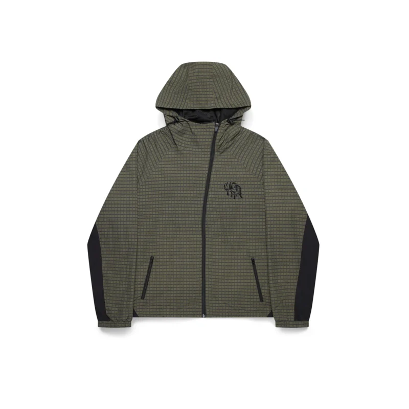 Mertra Asymmetrical Plaid Softshell Jacket