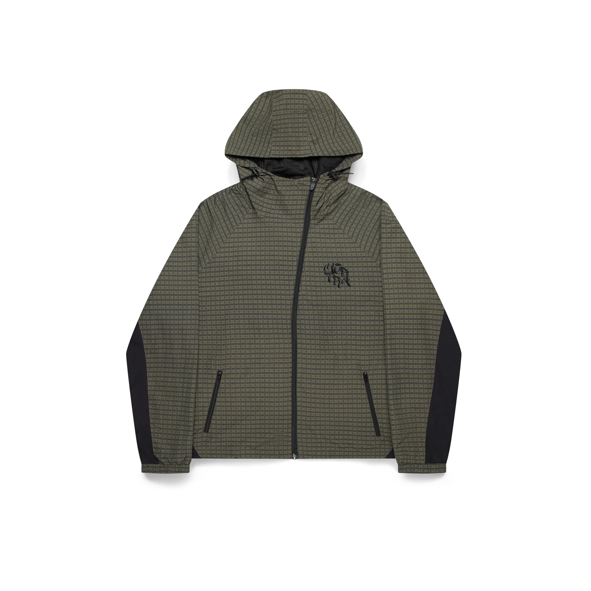 greenplaid Mertra Asymmetrical Plaid Softshell Jacket