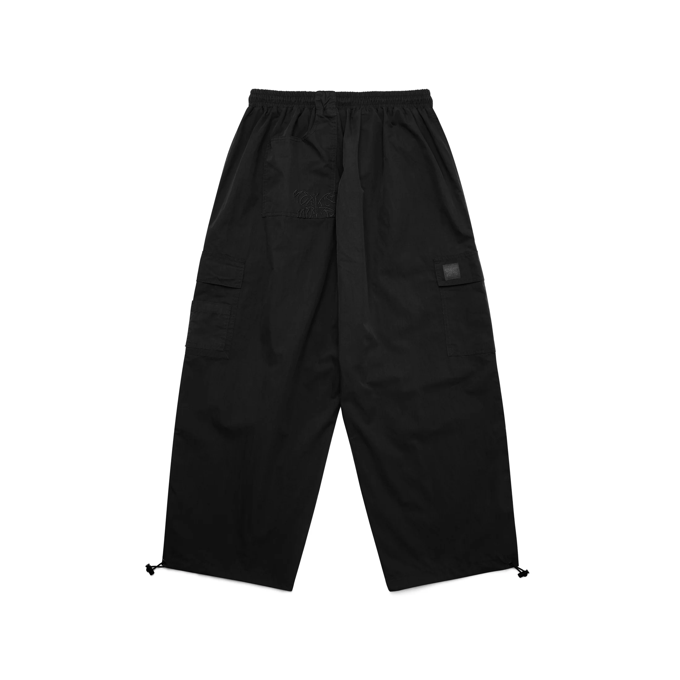 Baggies (Black) 2 Black Mertra Baggies streetwear pants with D-ring and cargo pockets