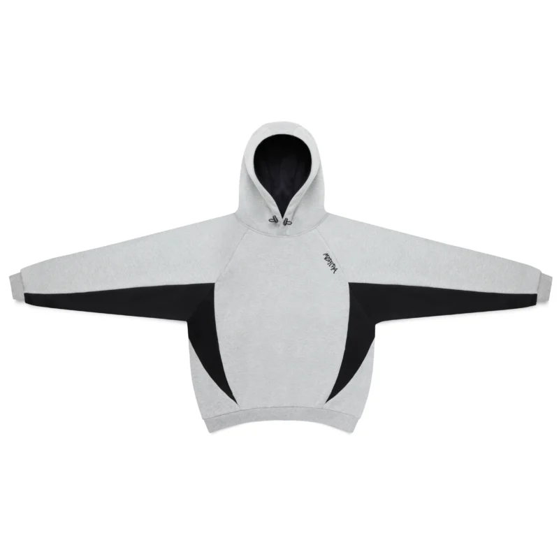 Mertra Bigstep Hood Grey Black – heavyweight streetwear hoodie