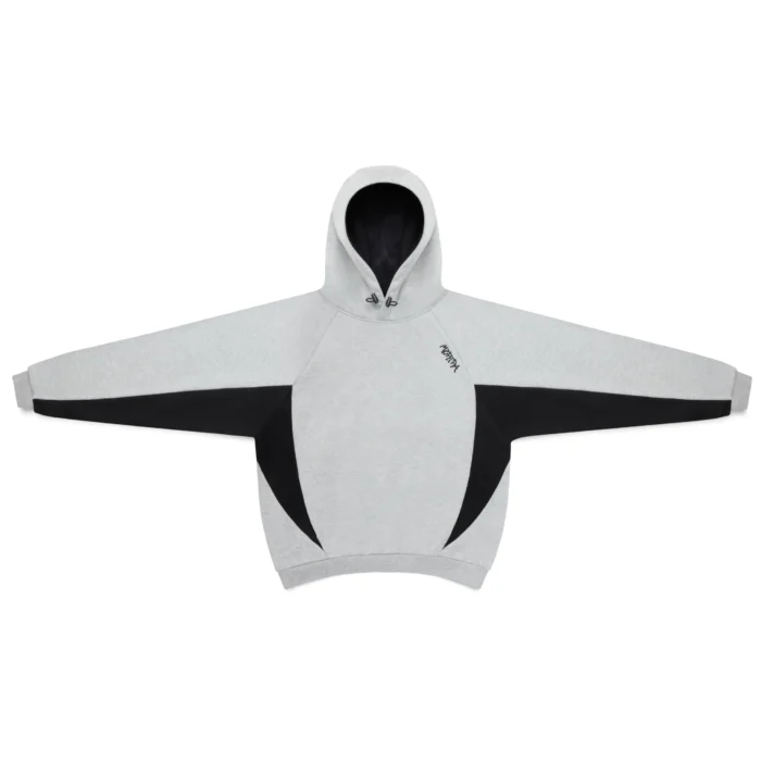 Mertra Bigstep Hood Grey Black – heavyweight streetwear hoodie