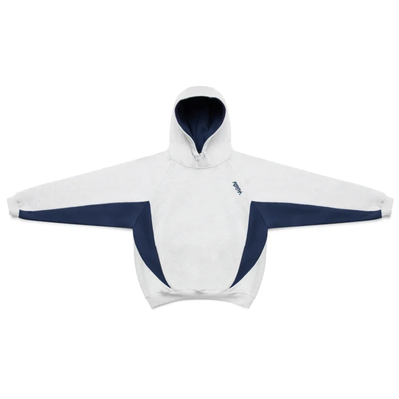 Mertra Bigstep Hood Grey Navy – oversized streetwear hoodie