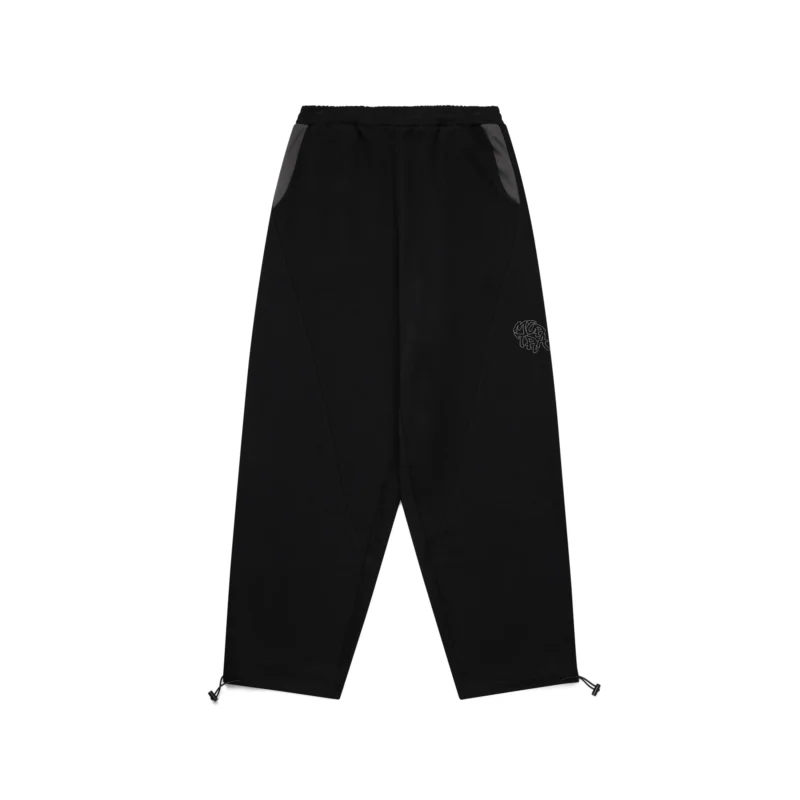 Mertra Bigstep Joggers Black Grey – baggy wide-leg streetwear pants