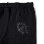 Mertra Bigstep Joggers Black Grey – across-leg panelling design