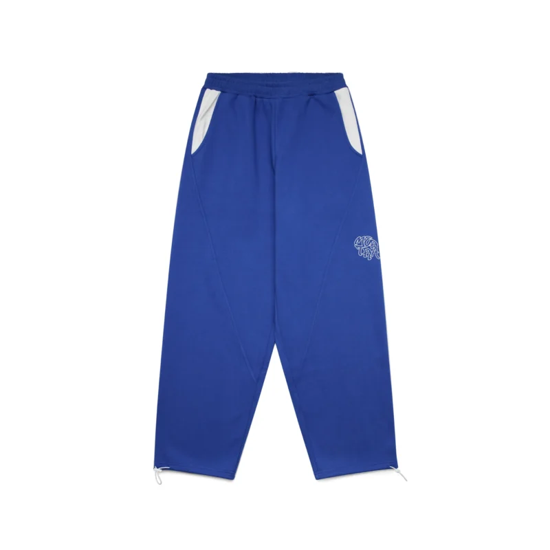 Mertra Bigstep Joggers Blue White – baggy wide-leg streetwear pants