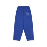 Blue and white Mertra Bigstep Joggers with embroidered graphics