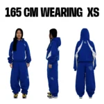 Mertra Bigstep Joggers Blue White – across-leg panelling design