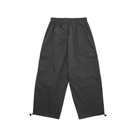 Charcoal Mertra Baggies streetwear pants with waist and ankle toggles