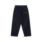 Mertra Reverse Bigstep Denim pants with baggy wide-leg fit and signature detailing