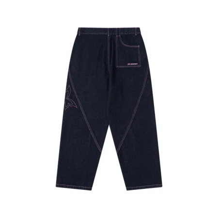 Mertra Reverse Bigstep Denim pants with baggy wide-leg fit and signature detailing