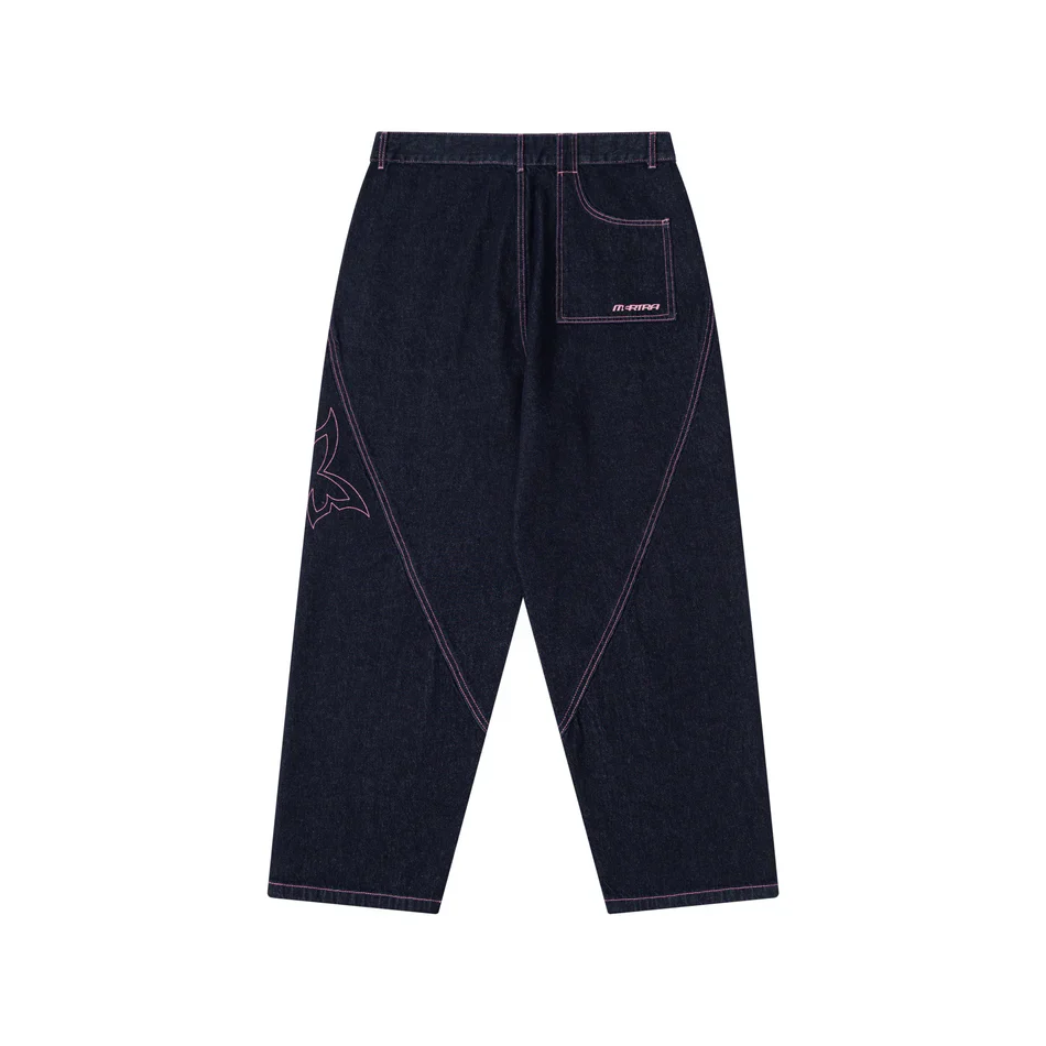Mertra Reverse Bigstep Denim2 Mertra Reverse Bigstep Denim pants with baggy wide-leg fit and signature detailing