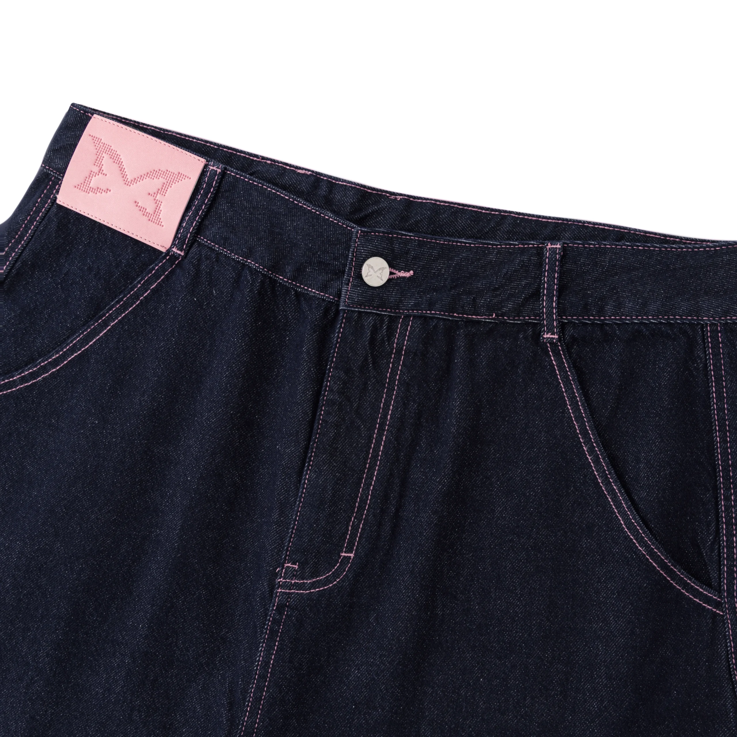 Mertra Reverse Bigstep Denim6 Mertra Reverse Bigstep Denim showcasing reversible two-tone streetwear style